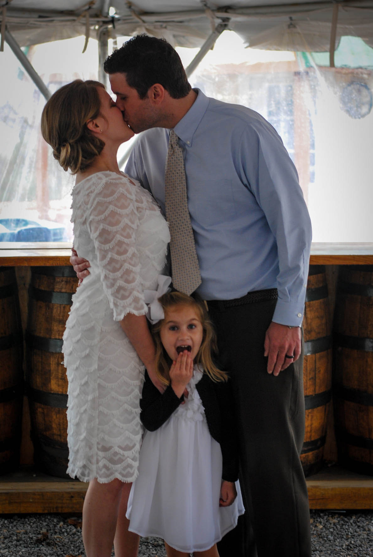 Kylie and Justin didn't let a little liquid sunshine bother them when they came to elope in Asheville.